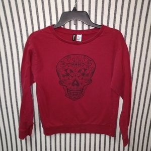 Maroon Sugar Skull H&M